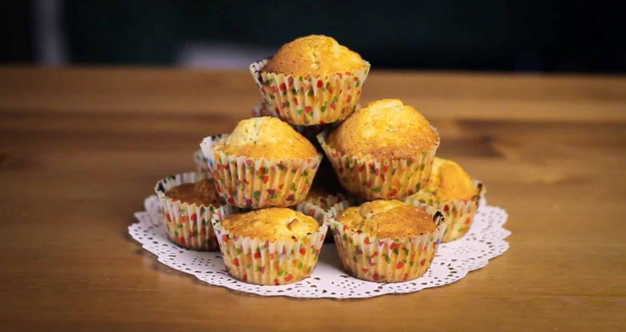 Muffins aux pommes et beurre de cacahuète