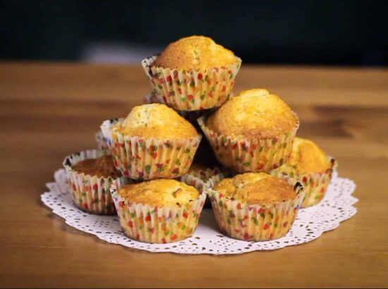 Muffins aux pommes et beurre de cacahuète